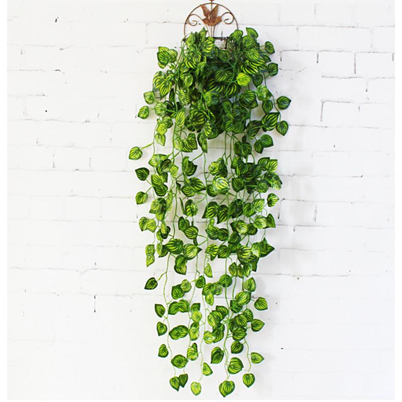 1Piece 1M Home Decor Artificial Ivy Leaf Garland Plants Vine Fake Foliage Flowers Creeper Green Ivy Wreath Garden Wall Decor