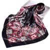 Luxury Floral Silk Square Scarf Women Soft Satin Kerchief Hairband Neckerchief Head Hijab Lady Headband Foulard Bag Ribbon