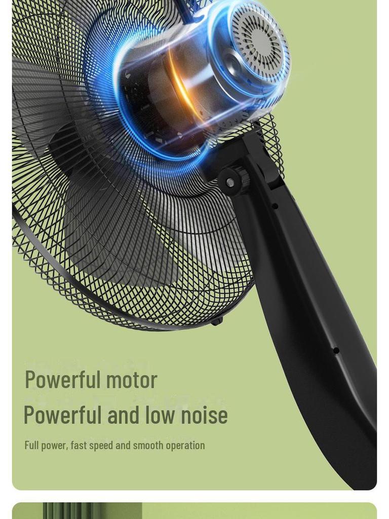 Remote Controlled Quiet Oscillating Floor Fan for Home or Office