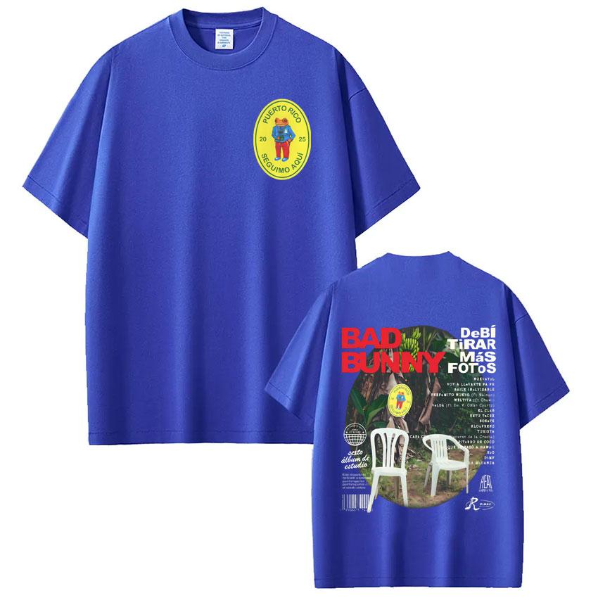 Rap Singer Bad Bunny Album Cover Tshirt Should Take More Photos DTMF 2026Tour Hiphop Fashion Mens Womens Pure Cotton Tshirt