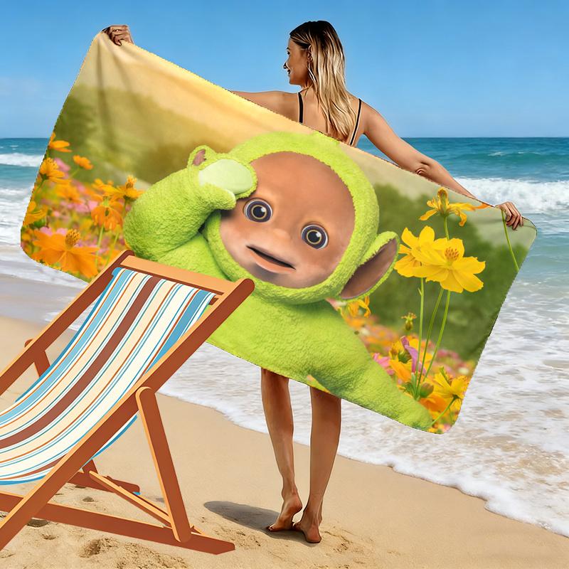 Dipsy Print Beach Towel, Large Soft Quick Dry Towel for Beach Camping Swimming