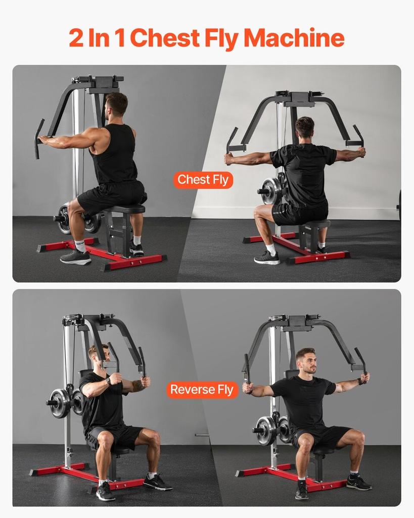 Chest Fly Machine Adjustable Fly Reverse Delt Machine Upper Body Workout
