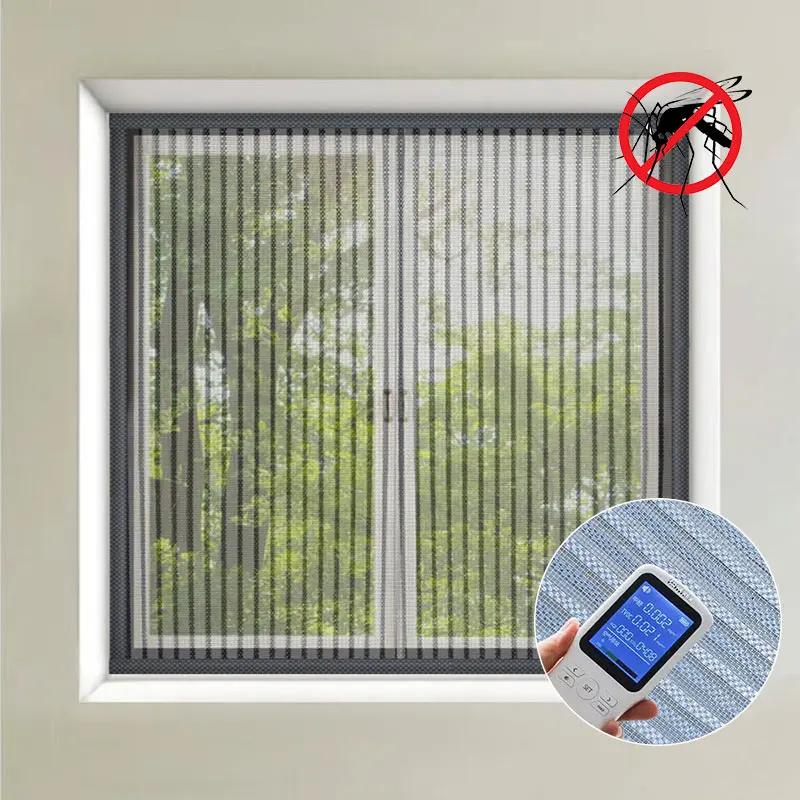 מסך חלון דביק בקיץ נגד יתושים למנוע חרקים מעופפים וילונות רשת בלתי נראים חלון מסך מגנטי נשלף