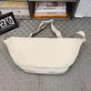 Commuter Shoulder Bag Solid Color Crossbody Bag Student Lightweight Sports Nylon Chest Bag