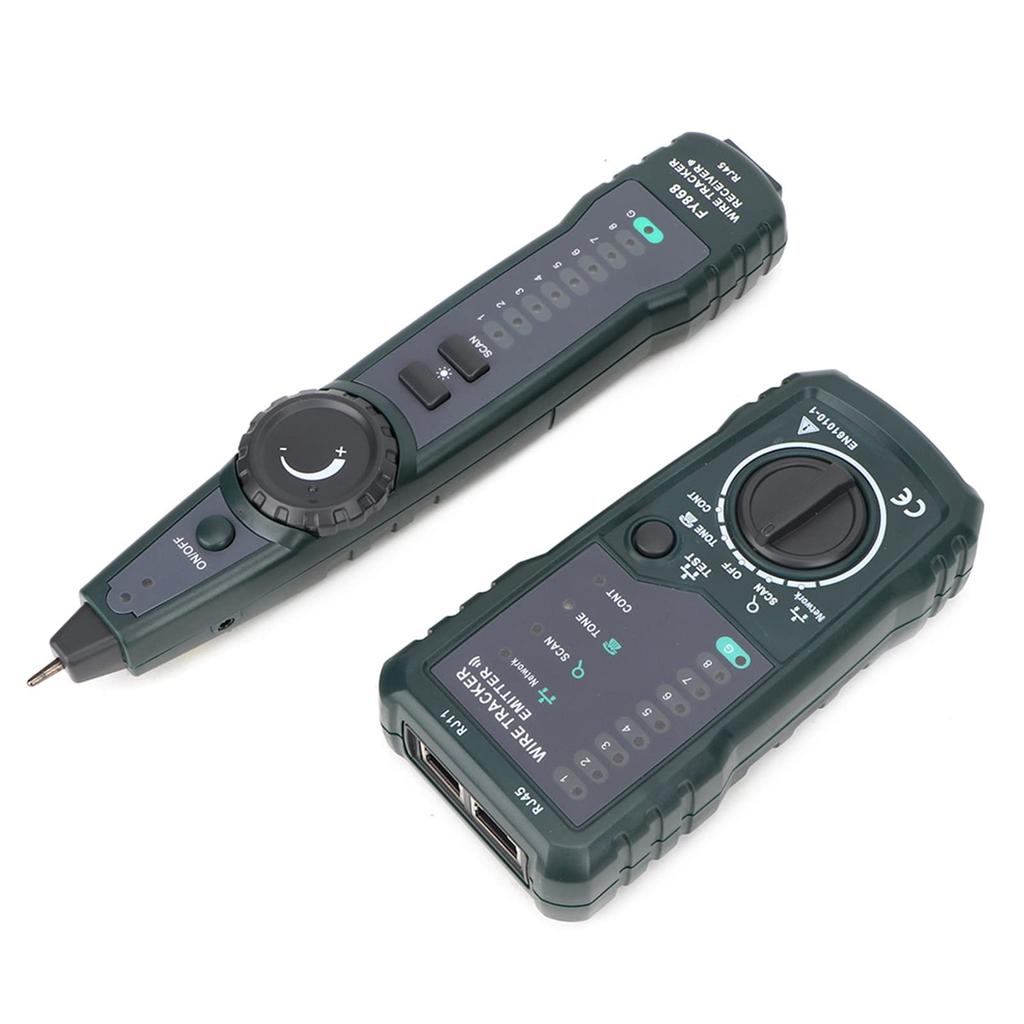 ViaGasaFamido Network Cable Tester RJ45 RJ11 Lan Wire Tracker Kit Tester & Calibrator