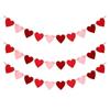 Felt Heart-Shaped Hanging Decoration, Love Banner, Suspended Red Heart, Birthday Party, Wedding, Valentine's Day Decorations