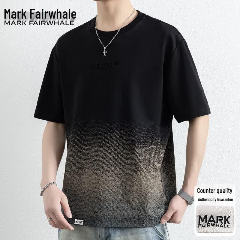 Mark Fairwhale Men s Summer Loose Fit Ice-Feel Round Neck T-Shirt 8XL