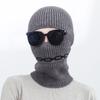 Winter Knitted Coldproof Warm Cap Women Men Masked Riding Cap