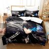 3D Print Black Rock Shooter Duvet Cover Single Double Size For Boys Girls Fashion Bedroom Decor Anime Bedding Set Soft Home