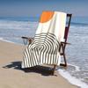 Bohemian Aesthetics Minimalist Beach Towel, Soft Absorbent for Bathroom Pool Camping Travel