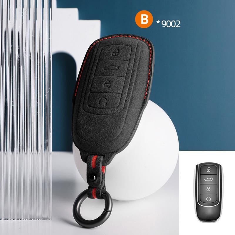 Top Suede Car Key Case Cover Shell Fob For Chery Tiggo 8 Pro Tiggo 8Plus New 5 Plus 7Pro Chery Tiggo 7 Pro Max Omoda 5 C5 Modod