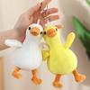 Adorabile Peluche Oca Bianca Bambola Peluche Anatra Gialla Carina Portachiavi Oca Anatra Ciondolo per Borsa Morbido Cuscino Animale Regalo di Compleanno per Bambino