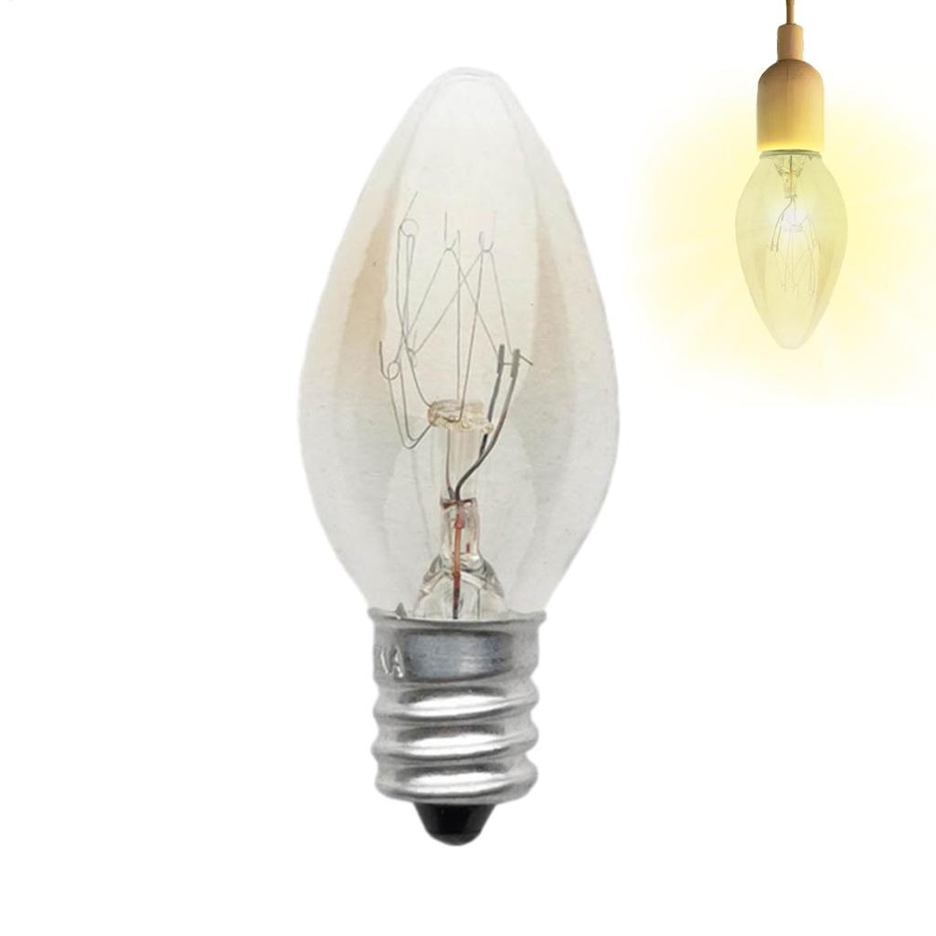1pc Christmas Decoration LED Light Bulbs Night Lamp E12 2700K Amber Glass Bulb Outdoor Vintage Soft Lights