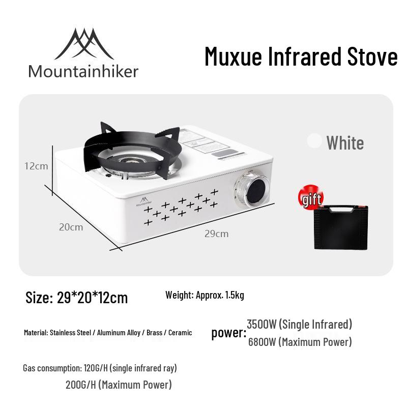 Mountain Star Infrared Cassette Stove | Portable Outdoor BBQ Grill for Camping & Household