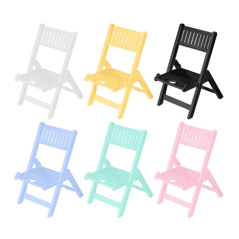Cute & Adjustable Mini Chair Phone Stand Multi Angles Desktop Holder Stylish & Durable Bracket for Mobile Devices Gift
