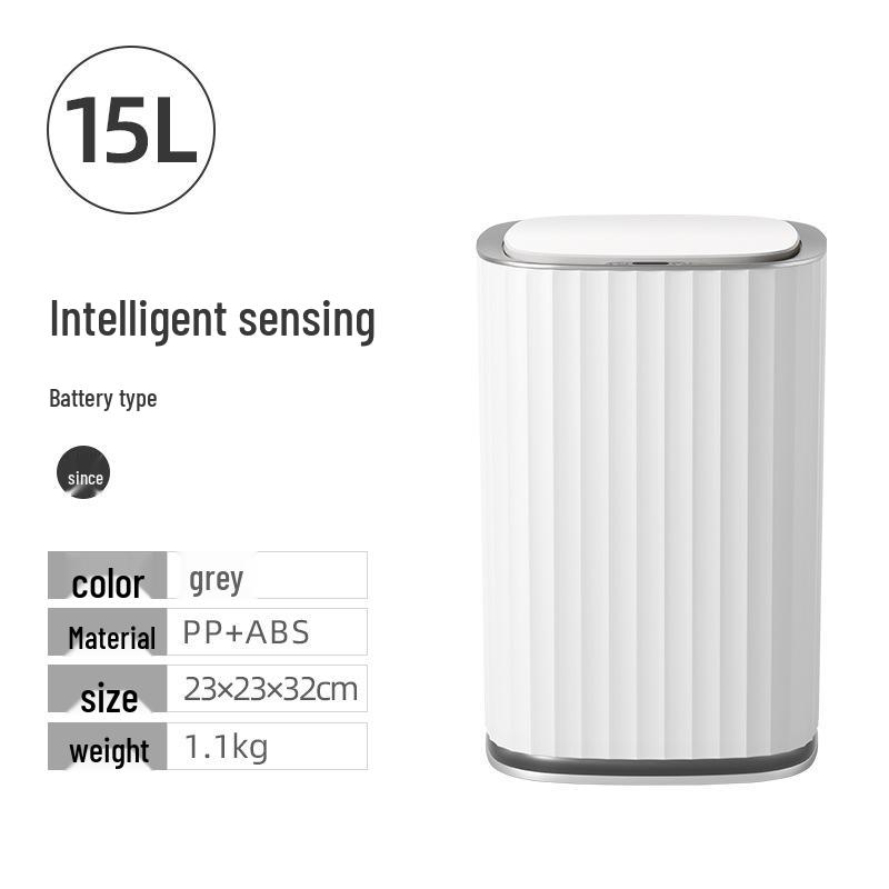 Smart Induction Trash Can with Lid
