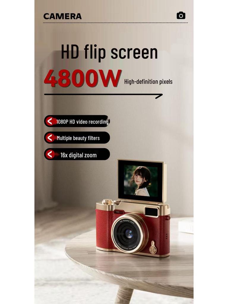 HD Digitale Klappkamera für Schüler - Retro-Stil, Einsteiger