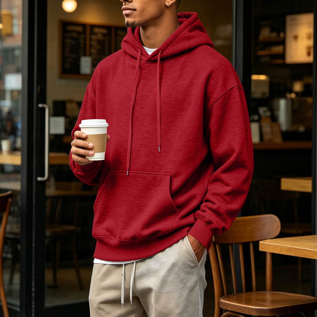 Men's Long Sleeve Hoodie Sweatshirt for Casual Everyday Wear