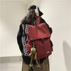 Schoolbag Schoolbag Female College Students Can Print Logo Korean Version Retro Trendy Brand Backpack Male High School Students Large Capacity