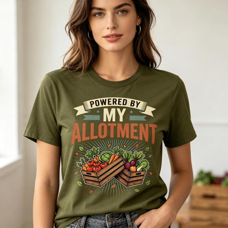 Powered By My AllotUnisext Graphic T Shirt Cute Vegetable Print Unisex Cotton Crew Neck Short Sleeve Daily Casual Street Tops