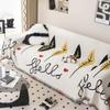 Modern Simple Leaf Print Sofa Cushion Cover Double Side Couch Cover Chenille Sofa Slipcover Protector Cover Mat Blanket
