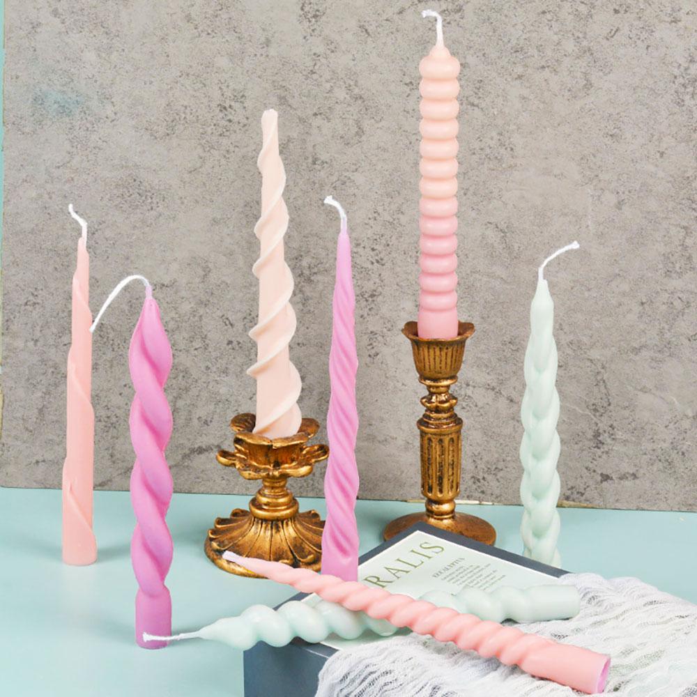 For Fun DIY Long Strip Church Candle Mould Irregular Shape Candle Silicone Mold Candlelight Dinner Handmade Candle Making Mold