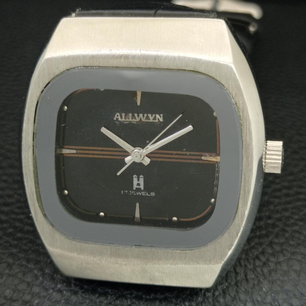 ALLWYN 6300A HAND-WINDING VINTAGE INDIA MENS ORIGINAL DIAL WATCH a706121-1