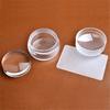Round Silicone Stamper Transparent Stemple Nail Decoration Fashion DIY Stamp for Nails Stamping Art