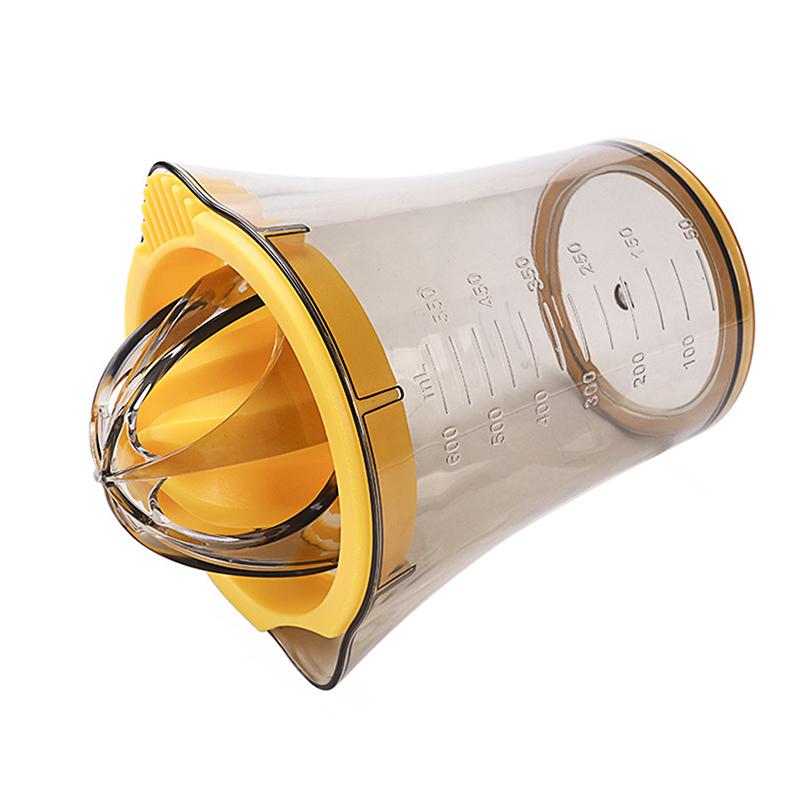 1Pcs Lemon Squeezer Manual Citrus Juicer With Measuring Cup 600Ml And Cover Lemon Squeezer Juicer Lime Squeezer Bar Tools