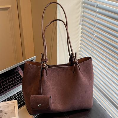 Retro torba tote damska jesienno-zimowa nowa o dużej pojemności o wysokiej wartości przenośna torba na ramię torba pod pachę