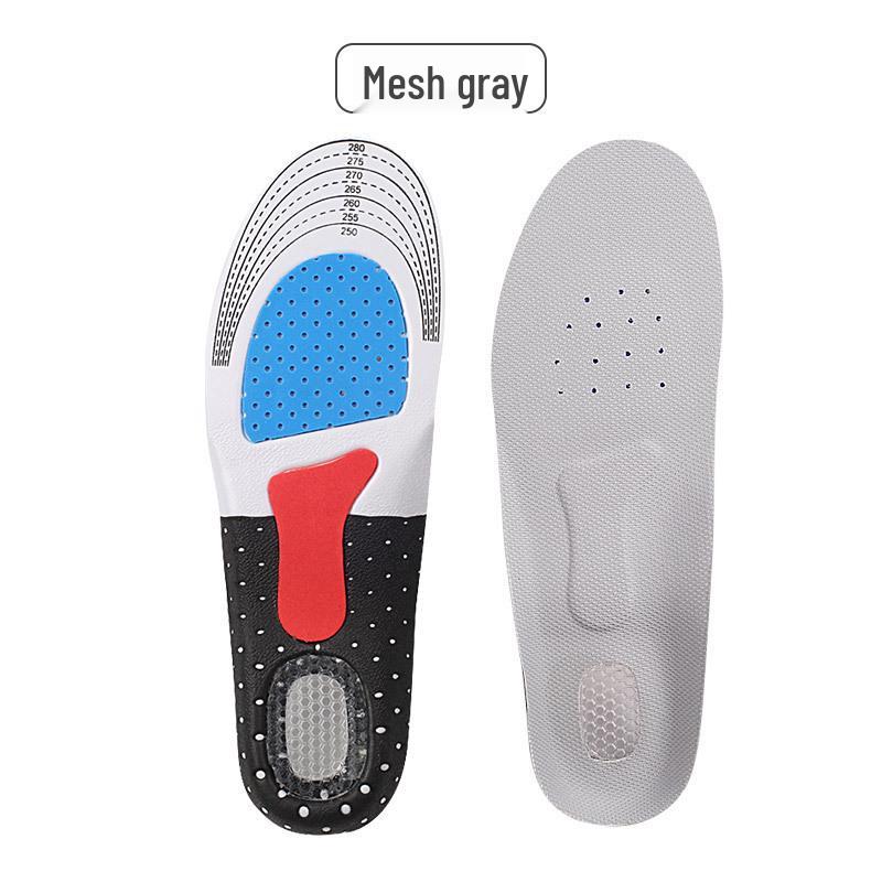 

Unisex Military-Grade Sports Shoe Insoles: EVA Silicone Honeycomb Shock Absorption, Sweat-Absorbing & Breathable for Running and Football. XL (44-48) Adjustable