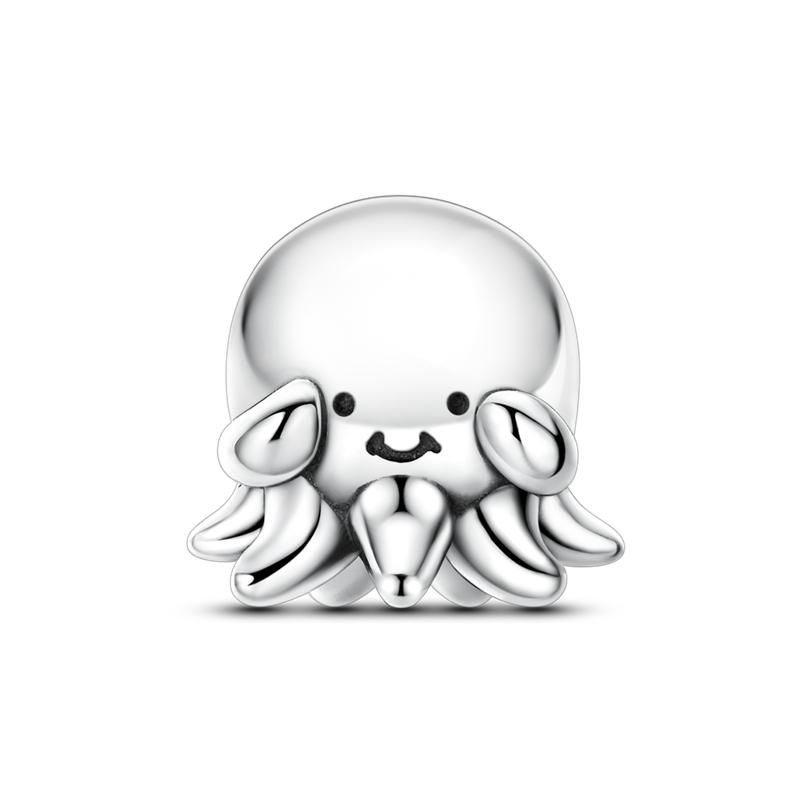 Golden Angel Virgin Mary Charms Bead 925 Silver Inlaid Zircon Puppy Pendants Fit Bracelet DIY Jewelry Gift