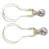 2pcs Lamp Bulb Clip Adapter Modern Stylish Metal Lampshade Holder Adapter Clip On Lampshade Adapter for Living Room Bedroom