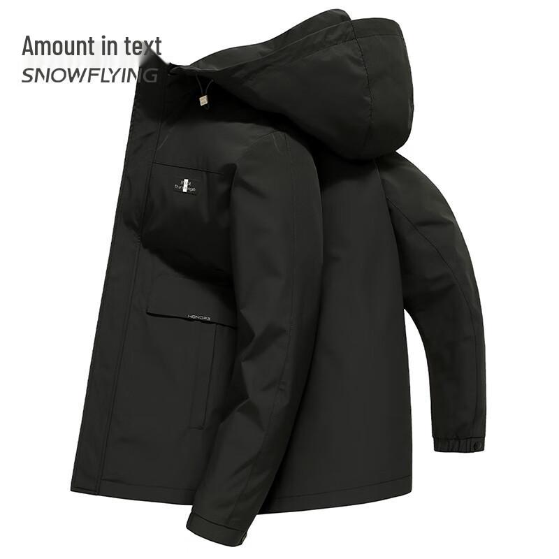 SNOWFLYING Men's Classic Casual Anti-Wrinkle Jacket