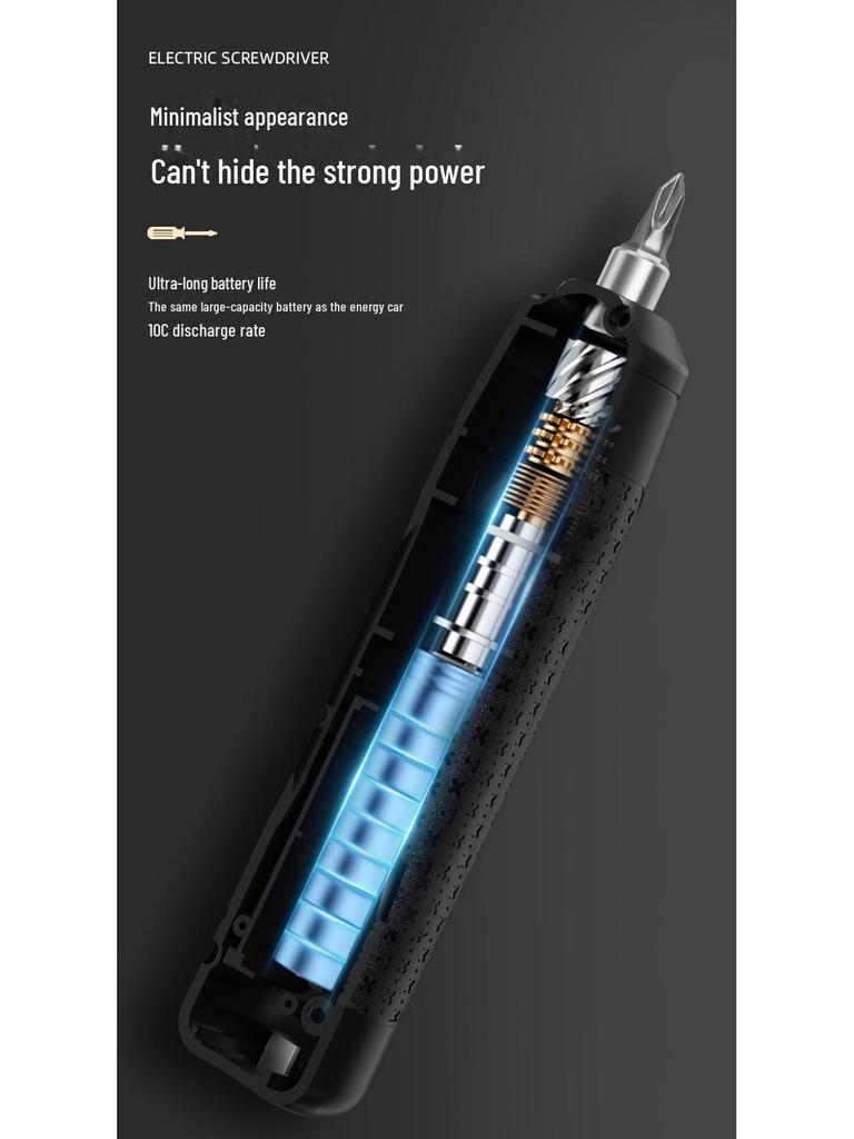 High-Torque Handheld Lithium Screwdriver: Compact, Multi-Function, High-Speed Tool for Convenient Screw Fastening