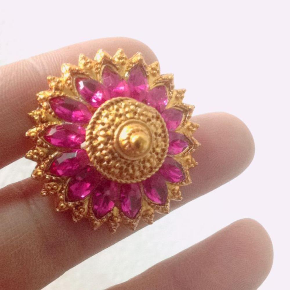 Hollow Out Thai Hair Stick Flower Gold Hair Fork Vintage Dai Style Hairpin  Hair Styling Accessory