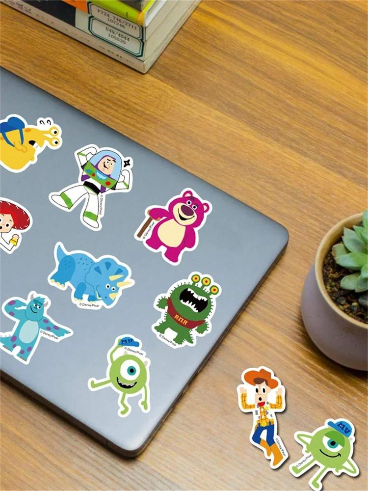 50 PCS Disney Pixar Animation Toy Story Cartoon Stickers For Mobile Phone Cases Water Cup Scrapbooking DIY Craft Sealing Sticker