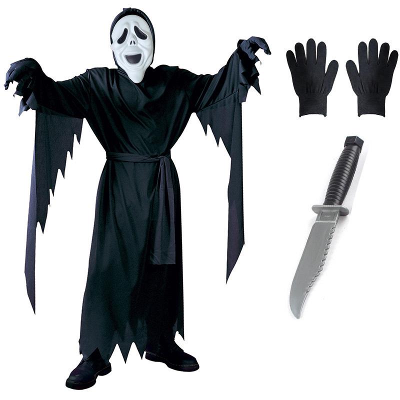 Halloween children adult dress up scream costume horror movie cos dress up scary dagger knife costume