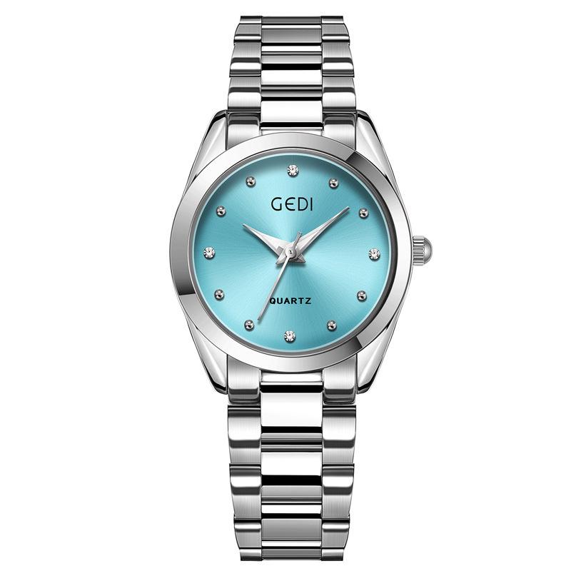 

GEDI Изысканные женские водонепроницаемые кварцевые часы из нержавеющей стали