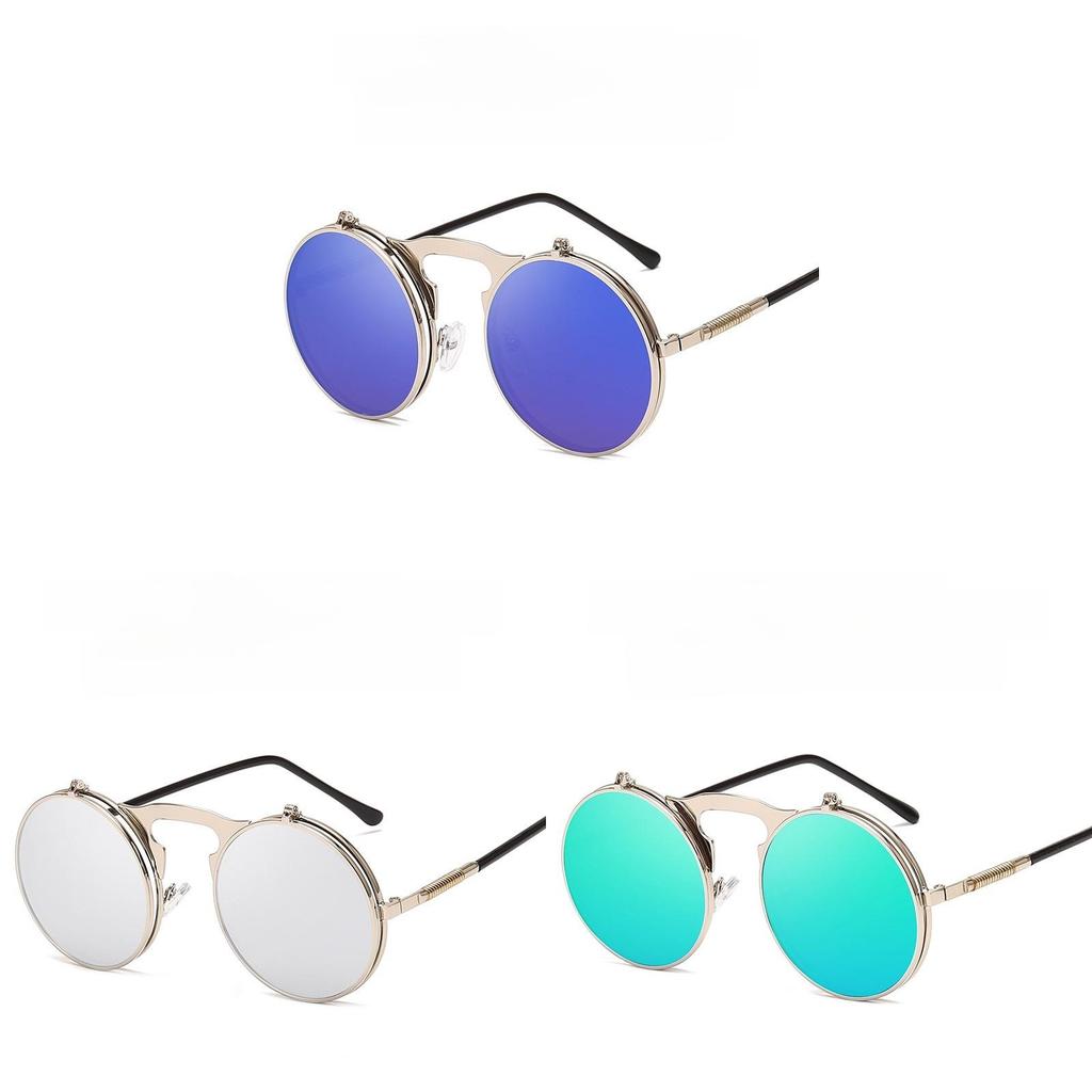 Vintage Steampunk Sun Glasses With Uv400 Protection For Casual Outdoor Events