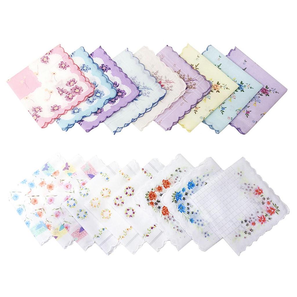 Floral Print Women's Handkerchiefs Hankies for Special Occasions
