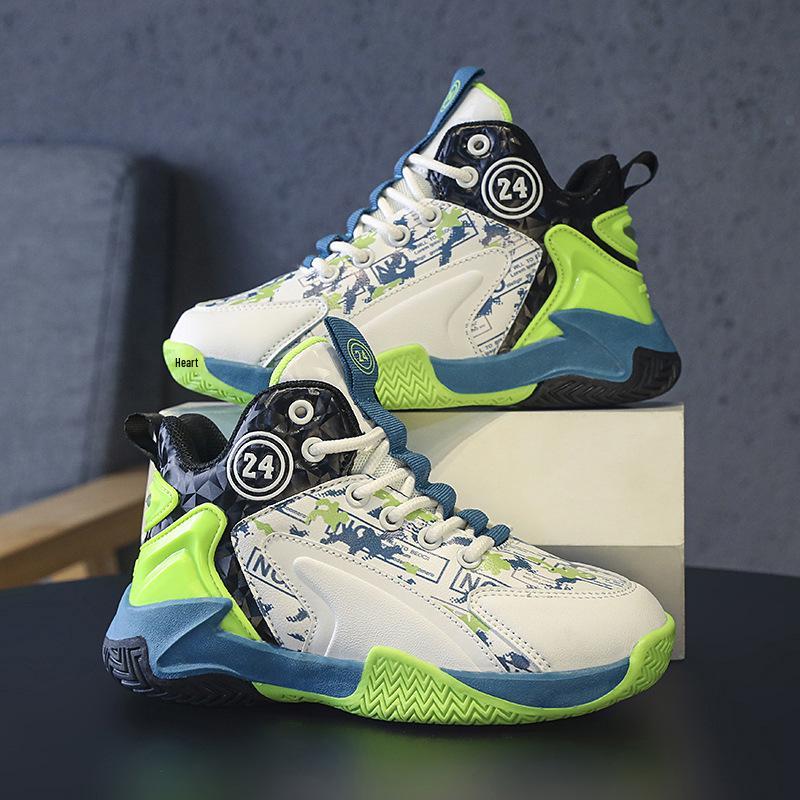 Atmungsaktive Stoßdämpfende Basketballschuhe für Jungen - Strapazierfähig für das Spielen im Freien