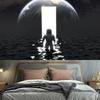 Universe planet space rocket ship astronaut tapestry wall art decoration  hanging living room  home