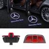 BENZ 2Pcs Car Door LED Welcome Ghost Shadow Projector Lamp For Mercedes Benz C-Class W204 GLK X204 C260 C300 C200 C280 C230 2010-2013