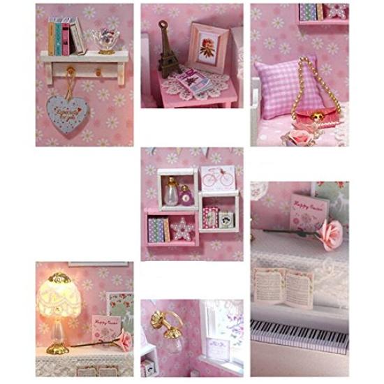Dollhouse DIY Kit Set Miniature Sunshine Princess (t-FREAK)