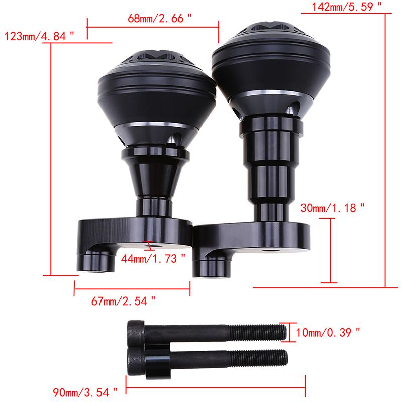 Ochranné prvky proti pádu Ochranný rámový slider motocyklu Ochranný prvek proti pádu Pro Yamaha R6 2008-2016