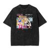 Sailor Moon "Usagi Tsukino Cheeky Pose" Vintage Wash Anime Black Women And Men T-Shirt