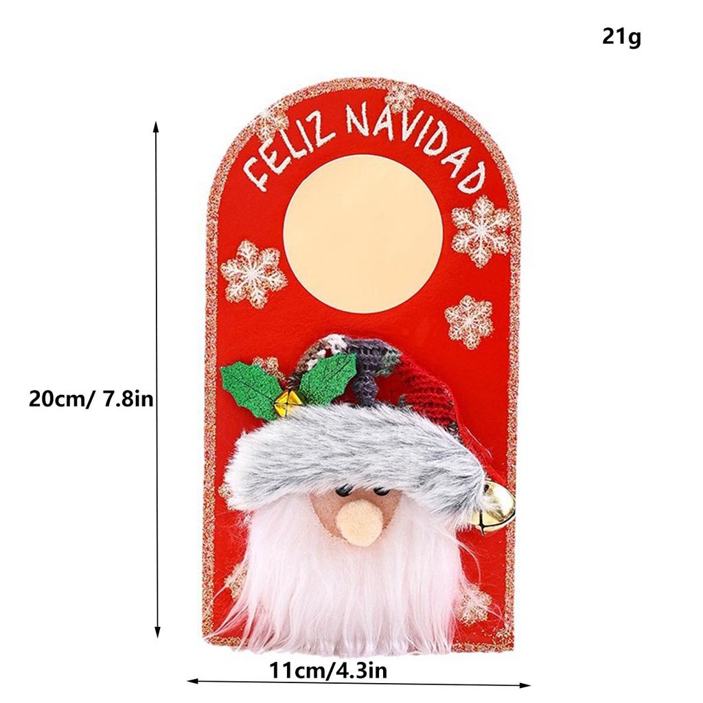 Christmas Door Knob Hanging Pendant Indoor Door Knob Decorations Merry Christmas Christmas Ornament Signs for Home Hotel Bedroom