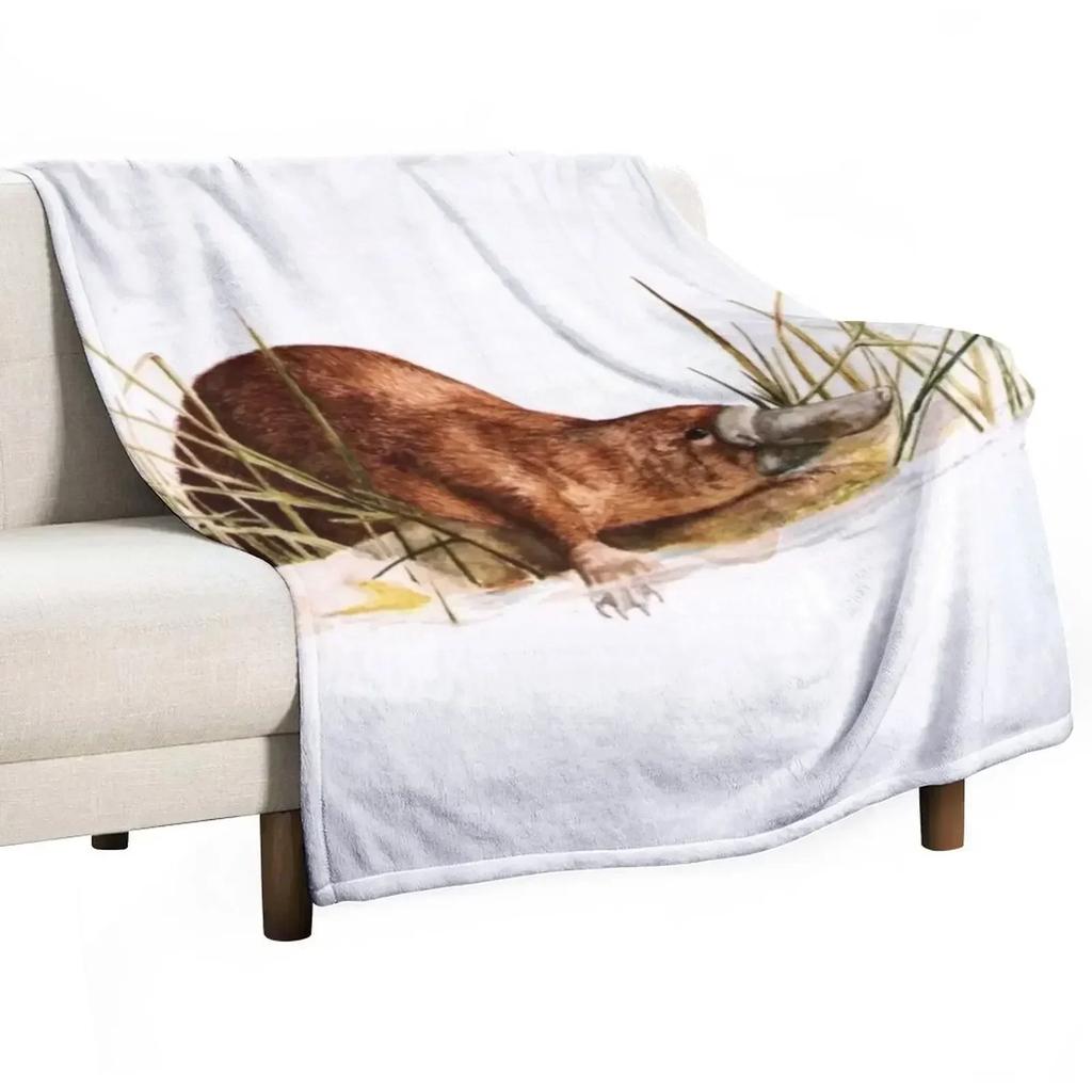 Platypus Throw Blanket Summer Beddings Blankets and Throws Cosplay Anime Shaggy Luxury Brand Sofa Throw Blankets