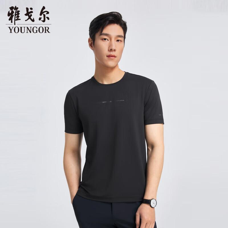 

YOUNGOR Men s Short Sleeve Round Neck T-Shirt M